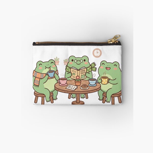 Item preview, Cute Frogs Coffee Club Cozy Aesthetic designed and sold by Quiet Mode Studio.