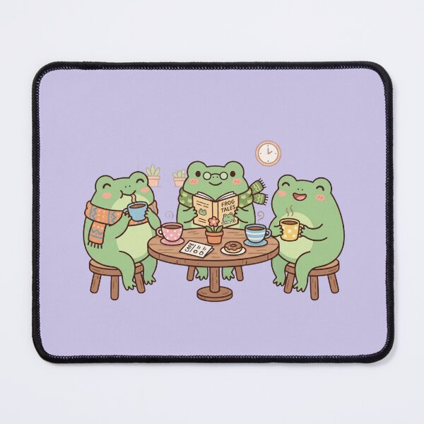 Item preview, Cute Frogs Coffee Club Cozy Aesthetic designed and sold by Quiet Mode Studio.