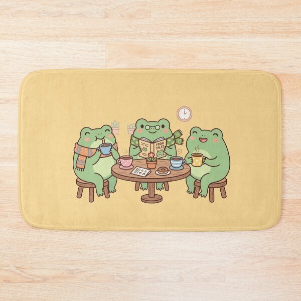 Item preview, Cute Frogs Coffee Club Cozy Aesthetic designed and sold by Quiet Mode Studio.