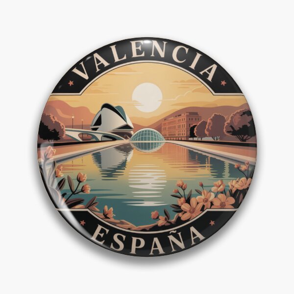 Item preview, Valencia Spain: City of Arts and Sunset Sciences Illustration designed and sold by CircinusStore.