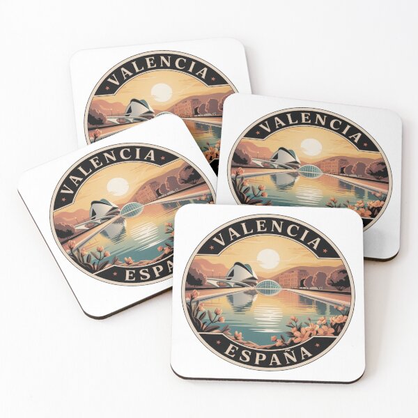 Item preview, Valencia Spain: City of Arts and Sunset Sciences Illustration designed and sold by CircinusStore.