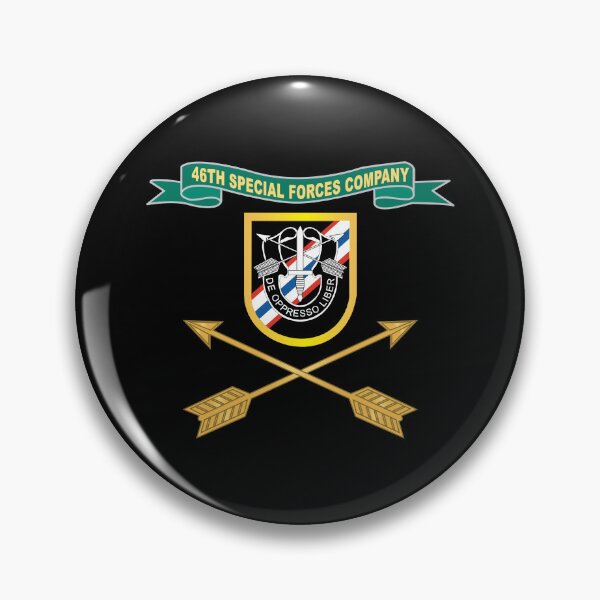 Item preview, Army - 46th Special Forces Company - Flash w Ribbon - Br X 300 designed and sold by Military Insignia Products.