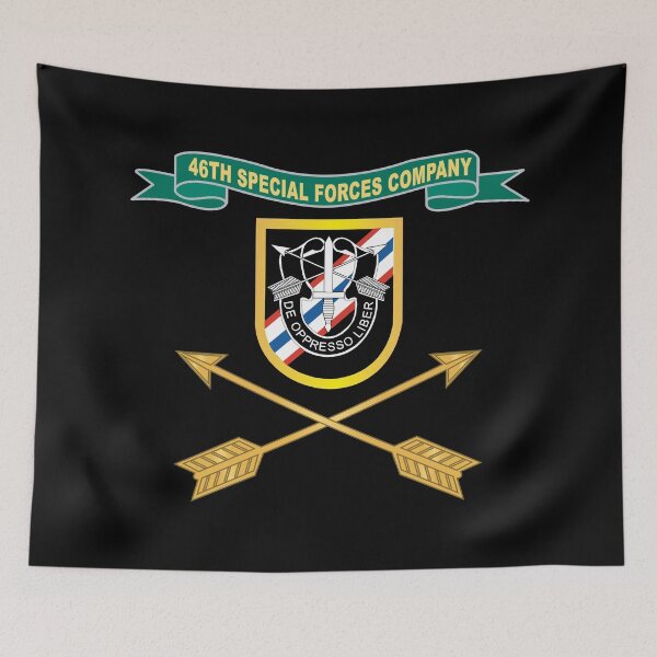 Item preview, Army - 46th Special Forces Company - Flash w Ribbon - Br X 300 designed and sold by Military Insignia Products.