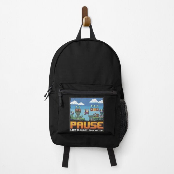Item preview, Life Is Short Save Often | Retro 8-Bit Pixel Art Gamer designed and sold by Noboring.