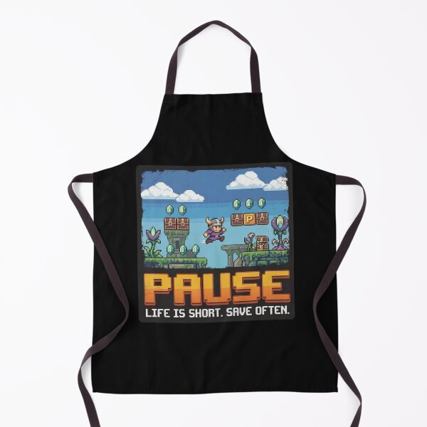 Item preview, Life Is Short Save Often | Retro 8-Bit Pixel Art Gamer designed and sold by Noboring.
