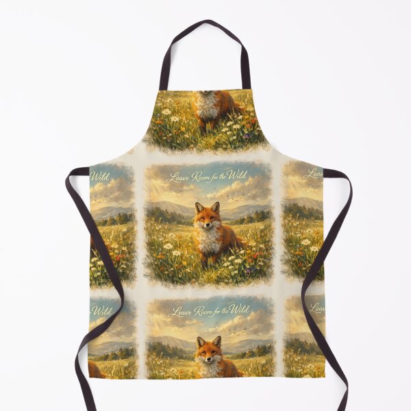 Item preview, Leave Room for the Wild Fox Wildlife Nature Illustration designed and sold by ChirpInc.