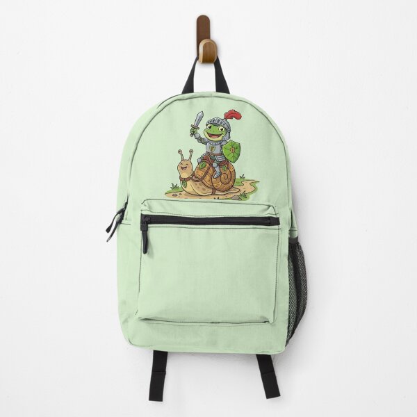 Item preview, Funny Medieval Knight Frog Riding Snail designed and sold by Quiet Mode Studio.