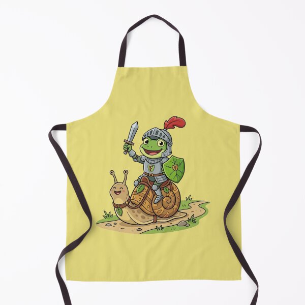 Item preview, Funny Medieval Knight Frog Riding Snail designed and sold by Quiet Mode Studio.