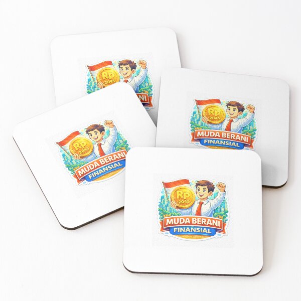 Item preview, Muda Berani Finansial Sticker – Indonesia Emas 2045 Money Mindset & Young Entrepreneur Motivation designed and sold by Wander Pop Studio.