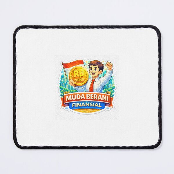 Item preview, Muda Berani Finansial Sticker – Indonesia Emas 2045 Money Mindset & Young Entrepreneur Motivation designed and sold by Wander Pop Studio.