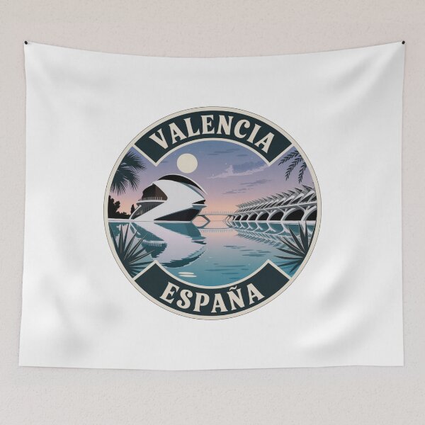 Item preview, Valencia Spain: City of Arts Moonlit Skyline designed and sold by CircinusStore.
