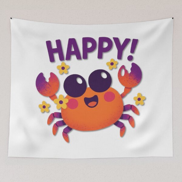 Item preview, Happy Crab designed and sold by Aise06.