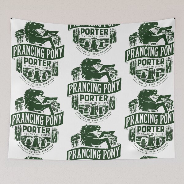 Item preview, Pony Porter Rampante - El Señor de los Anillos designed and sold by RDGNR.