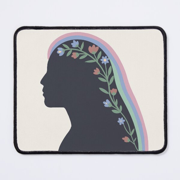 Item preview, Floral Head Silhouette Blooming Mind Art designed and sold by TrendMorphic.