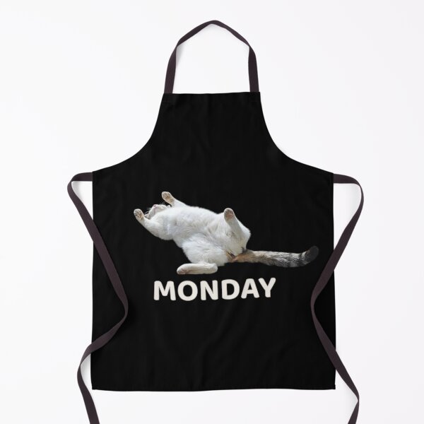 Item preview, Monday Cat – Funny Lazy Cat Monday Mood Meme designed and sold by MB-CatPrints.