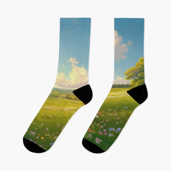 Item preview, Blooming Meadow Valley Under Blue Sky designed and sold by Christian Weiss.