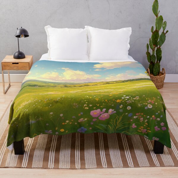Item preview, Blooming Meadow Valley Under Blue Sky designed and sold by Christian Weiss.