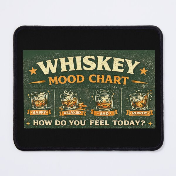 Item preview, Whiskey Mood Chart – Funny Vintage Whiskey Lover Design designed and sold by Mosogoloso.