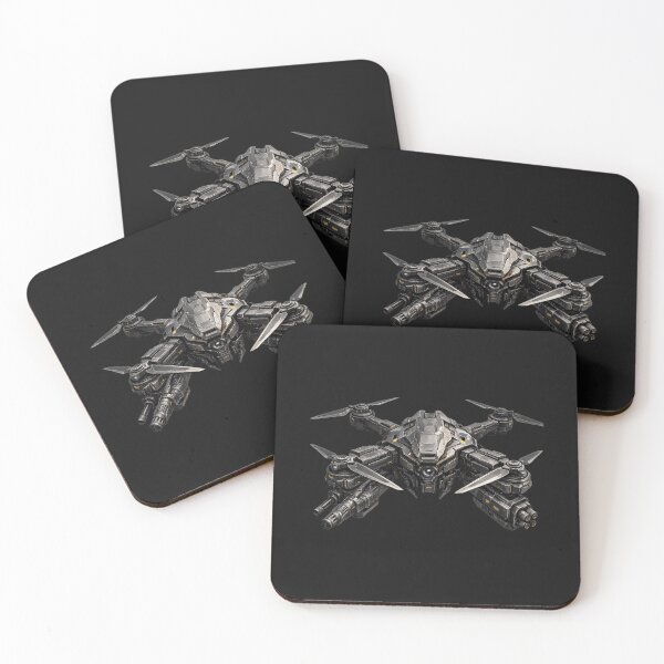 Item preview, Futuristic Armed Quad Rotor Combat Drone designed and sold by GordonMLoper.