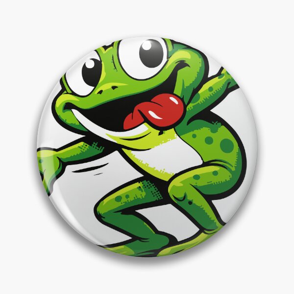 Item preview, A fun absurd meme situation featuring a frog skateboarding with exaggerated enthusiasm. The dynamic pose gives the design strong visual energy. designed and sold by Dejbar.
