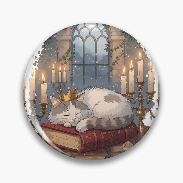 Item preview, Castlecore Library Cat designed and sold by Bionson Art.