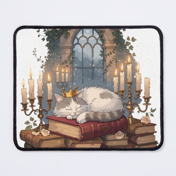 Item preview, Castlecore Library Cat designed and sold by Bionson Art.