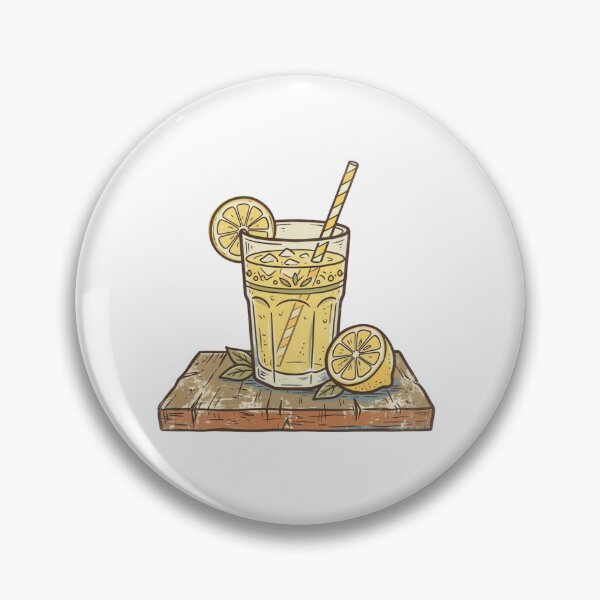 Item preview, Vintage 70s Lemonade Glass Illustration designed and sold by urbinet.