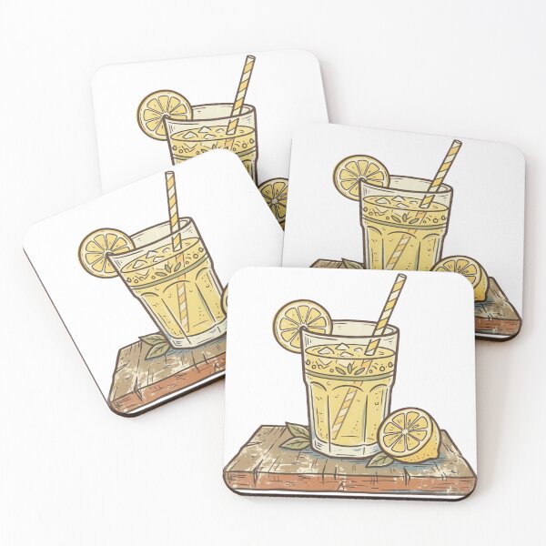 Item preview, Vintage 70s Lemonade Glass Illustration designed and sold by urbinet.