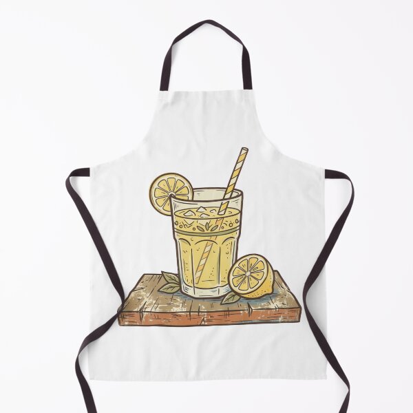 Item preview, Vintage 70s Lemonade Glass Illustration designed and sold by urbinet.