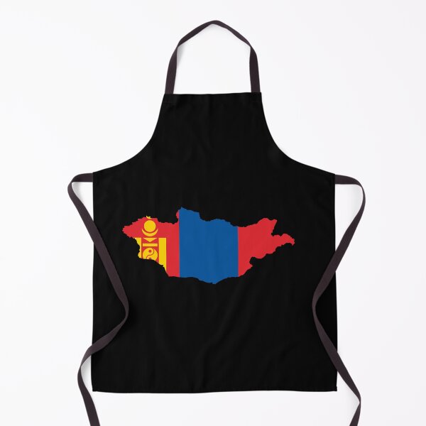 Item preview, Flag Map of Mongolia designed and sold by DreamBrushy.
