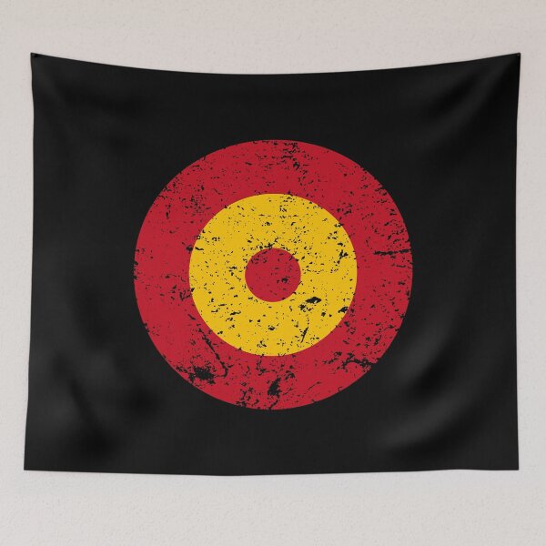 Item preview, Spain Roundel / Insignia - Worn / Eroded / Aged / Grunge (Large) designed and sold by STUDIO-72.