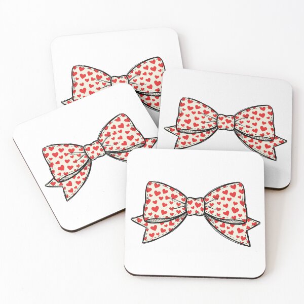 Item preview, Trendy Sketchy Heart Coquette Bow designed and sold by DizzyShirts1.