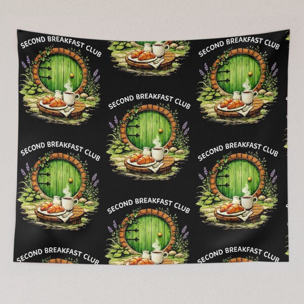 Item preview, Second Breakfast Club Brunch Bakery Lovers Funny Food Pun designed and sold by RDGNR.