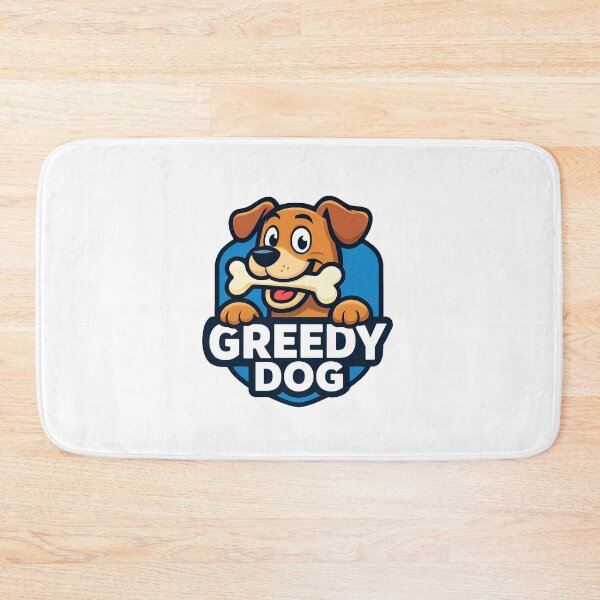Item preview, Greedy Dog Funny Cartoon Design designed and sold by OwnYourMood.