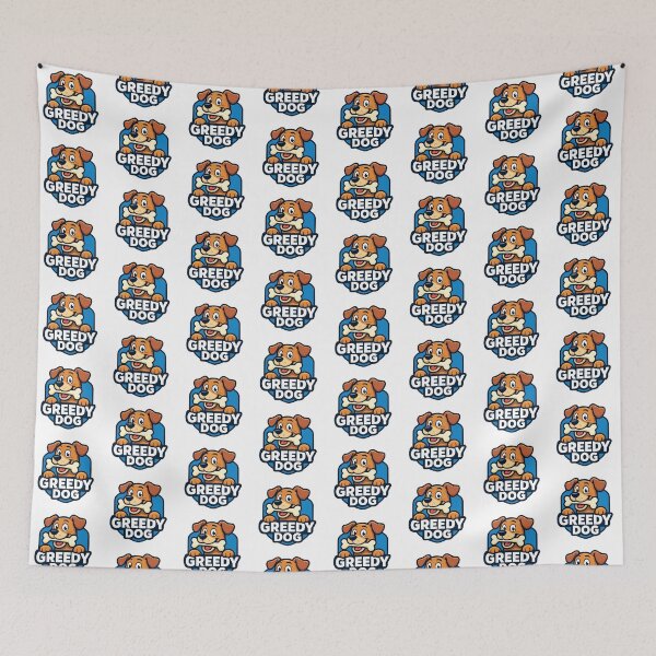 Item preview, Greedy Dog Funny Cartoon Design designed and sold by OwnYourMood.
