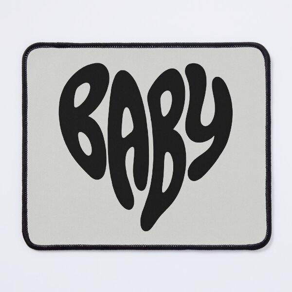 Item preview, Baby Heart Retro Typography designed and sold by WAMTEES.