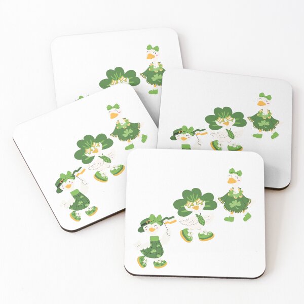 Item preview, Cute Irish Goose Trio – St Patrick’s Day Ducks designed and sold by OmCollections.