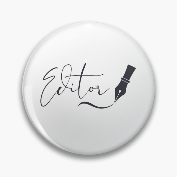 Item preview, Editor – Writer Identity Typography with Fountain Pen  designed and sold by PKDWriterMerch.