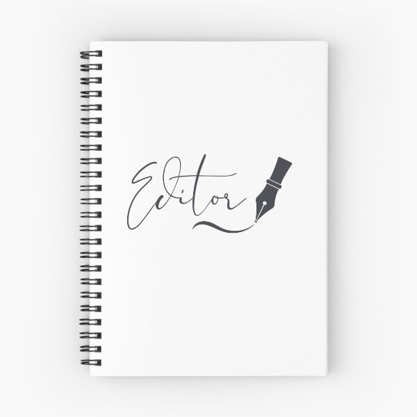 Item preview, Editor – Writer Identity Typography with Fountain Pen  designed and sold by PKDWriterMerch.