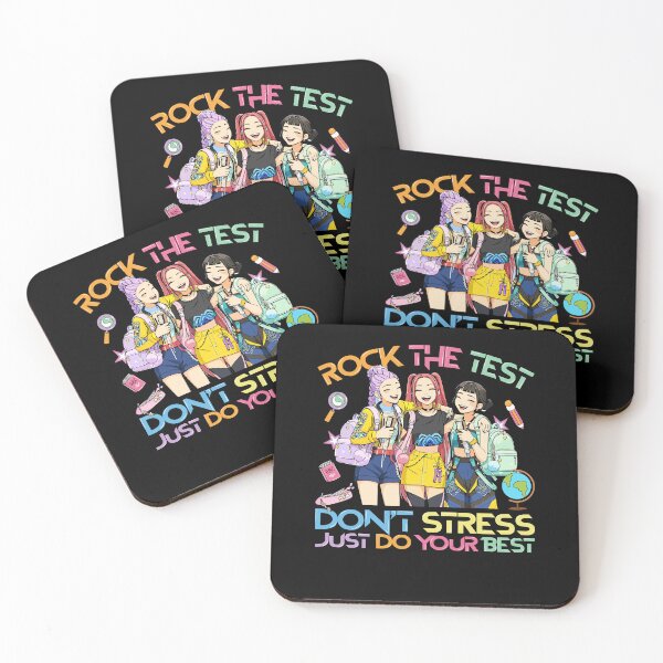 Item preview, Rock The Test Don't Stress Just Do Your Best Kpop Demon Hunters designed and sold by RDGNR.
