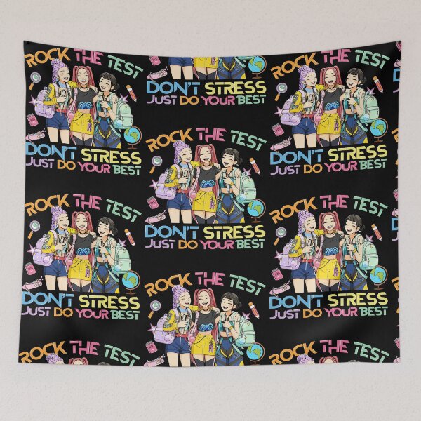 Item preview, Rock The Test Don't Stress Just Do Your Best Kpop Demon Hunters designed and sold by RDGNR.