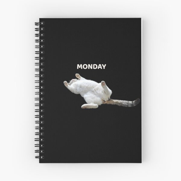 Item preview, Monday Mood Cat – Relatable Funny Monday Meme designed and sold by MB-CatPrints.