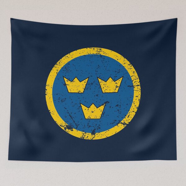 Item preview, Sweden Roundel / Insignia - Worn / Eroded / Aged / Grunge (Large) designed and sold by STUDIO-72.