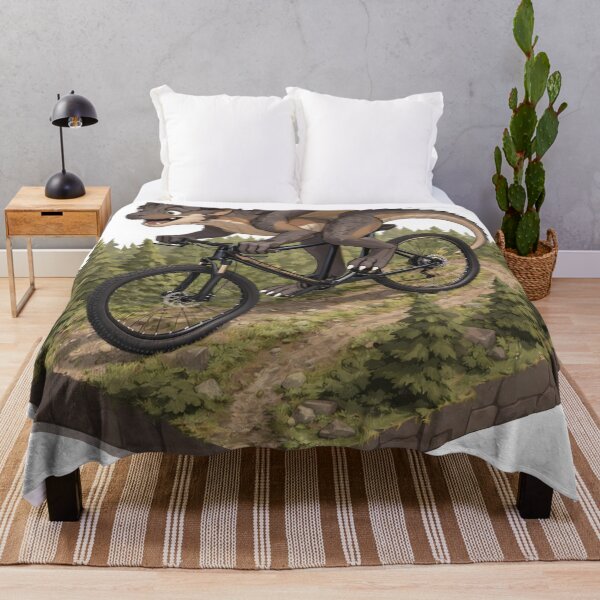 Item preview, Mountain Bike Dragon – MTB dragon on a bicycle in the forest designed and sold by TunikaSVEN93.