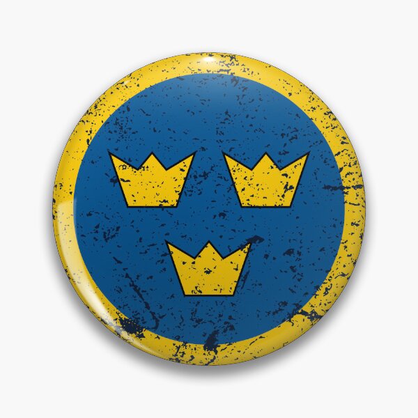 Item preview, Sweden Roundel / Insignia - Worn / Eroded / Aged / Grunge (Small) designed and sold by STUDIO-72.