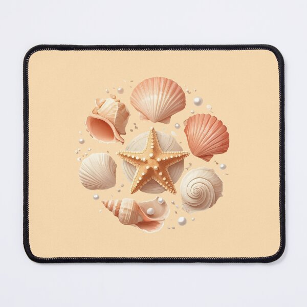 Item preview, Seashell Treasure with Pearls and Starfish designed and sold by VibeShift Studio.