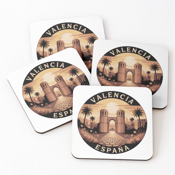 Item preview, Valencia Spain: Serranos Towers Illustration designed and sold by CircinusStore.