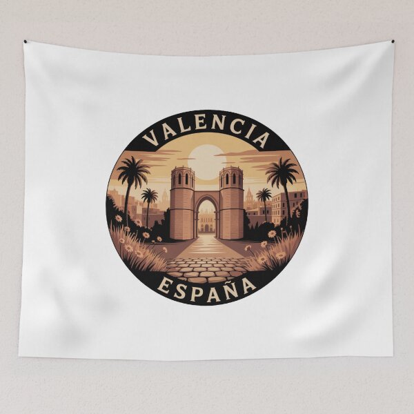 Item preview, Valencia Spain: Serranos Towers Illustration designed and sold by CircinusStore.