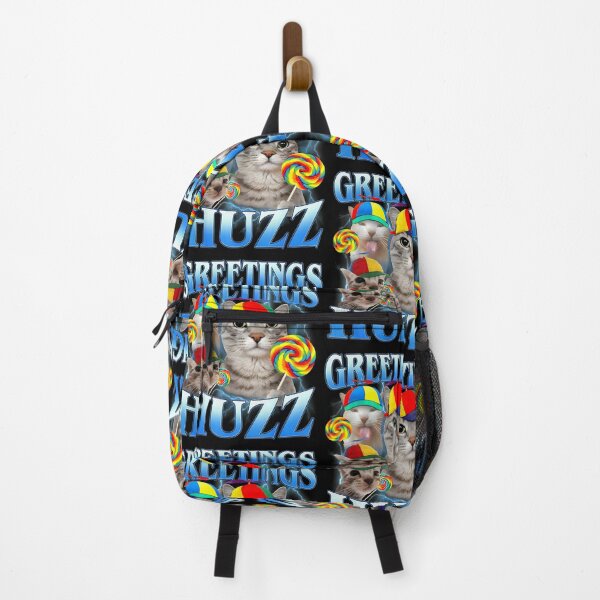 Item preview, Lollipop Cat Meme Greetings Huzz Funny Silly Cats Humor designed and sold by RDGNR.