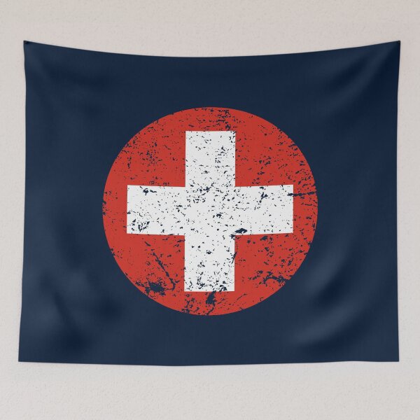Item preview, Switzerland Roundel / Insignia - Worn / Eroded / Aged / Grunge (Large) designed and sold by STUDIO-72.